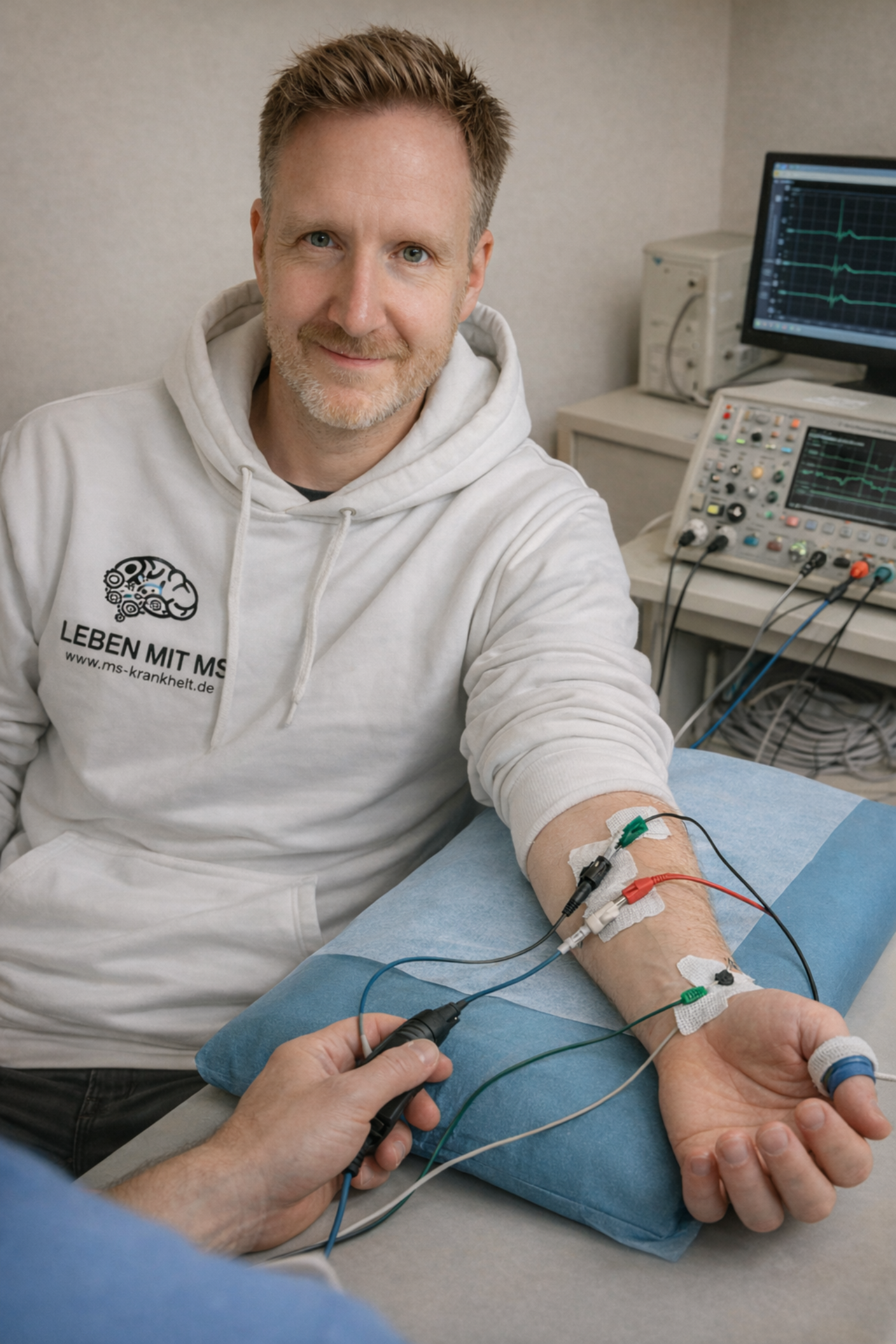 Nervenleitgeschwindigkeit messen bei Multipler Sklerose
