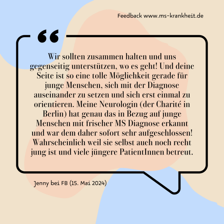 Feedback von Jenny bei Facebook am 15. Mai 2024