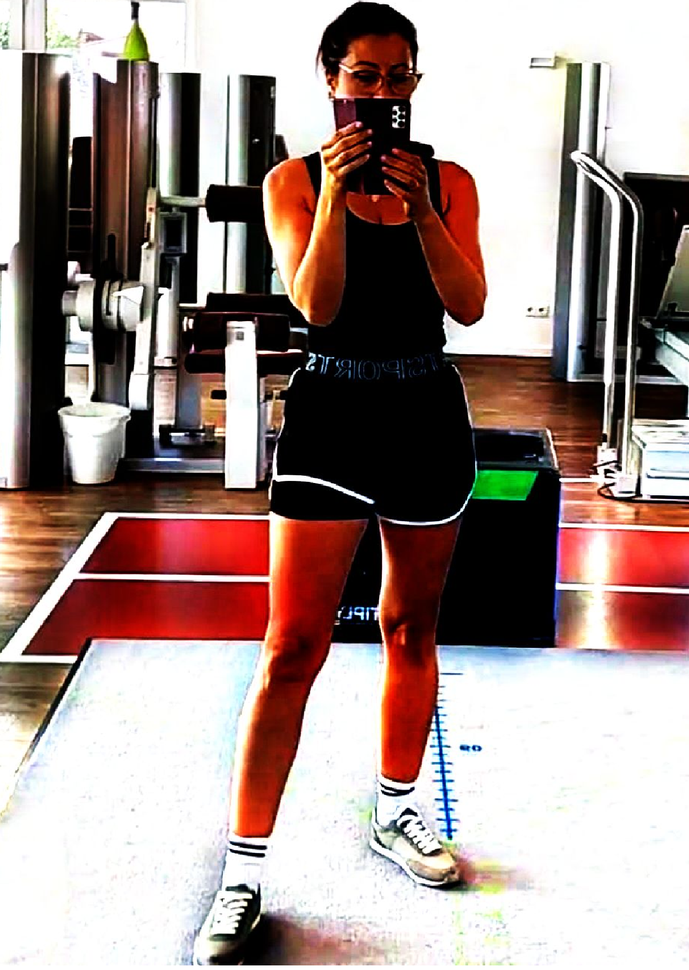 Albiona Cenka im Fitnessstudio